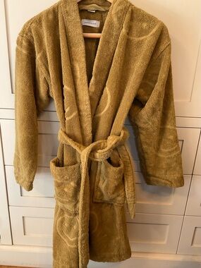 Plush Terry Robe in Mustard by